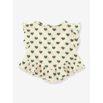 Top volant� coco vert