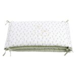 Tour de lit en coton - botanica vert tilleul