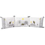 Tour de lit d�houssable en coton - babyfan blanc