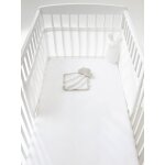 Tour de lit respirant etoiles du soir blanc