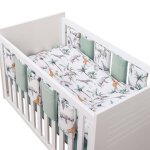 Tour de lit modulable et r�versible safari vert