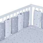 Tour de lit modulable et rversible stella stella, imprim toiles blanc,