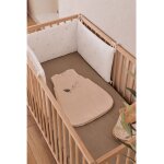 Tour de lit mousseline de coton bio blanc