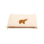 Tour de lit ours en double gaze de coton - orsino beige