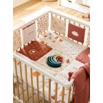 Tour de lit / tour de parc pare - chocs en coton bio * happy sky multicolore