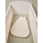 Tour de lit / pare - chocs cherry blanc imprim�