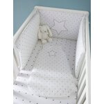 Tour de lit pluie d'etoiles blanc Tour de lit pluie d'etoiles blanc