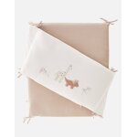 Tour de lit popsie gigi & louli en veloudoux� rose, �cru, ocre