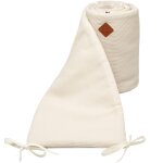 Tour de lit universel en gaze de coton nid d'abeille beige