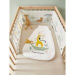Tour de lit respirant wildlife cru / multicolore