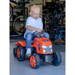 Tracteur � p�dales avec remorque orange kubota