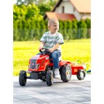 Tracteur � p�dales avec remorque rouge terra maxx