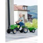 Tracteur � p�dales avec remorque vert terra maxx