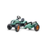Tracteur  pdales avec remorque vert vintage