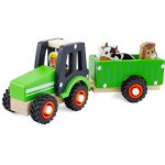 Tracteur et remorque vert vert Tracteur et remorque vert vert