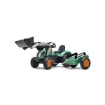Tractopelle  pdales avec remorque vert vintage