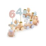 Train d anniversaire en bois 0 - 99 ans, scandi candy