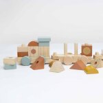 Train en bois pour b�b� multicolore