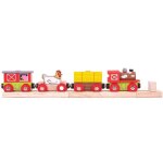 Train en bois ferme rouge Train en bois ferme rouge