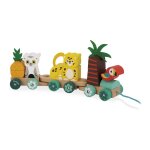 Train � tirer tropik en bois fsc multicolore