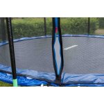 Trampoline � 2, 44 m avec filet de s�curit� et �chelle pour enfants bleu