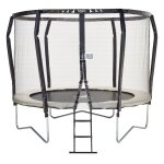 Trampoline premium � 300?cm avec filet de s�curit� + �chelle - famili 300 beige