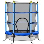Trampoline enfant Ø 1, 63 × 1, 63h m filet de sécurité porte zipée couvre - ressorts 6 poteaux rembourrés ... Trampoline enfant Ø 1, 63 × 1, 63h m filet de sécurité porte zipée couvre - ressorts 6 poteaux rembourrés ...