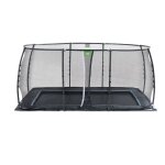 Trampoline enterr� au ras du sol rectangulaire 275x458cm avec filet noir
