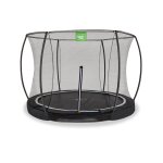 Trampoline enterr� rond �305cm avec bord de protection mat noir