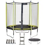 Trampoline de jardin 244 cm + filet de sécurité + Échelle + bâche de protection + kit d'ancrage jumpi ... Trampoline de jardin 244 cm + filet de sécurité + Échelle + bâche de protection + kit d'ancrage jumpi ...