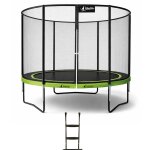 Trampoline de jardin � 300cm + filet de s�curit� + �chelle - punchi 300 vert vert