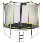 Trampoline de jardin 305 cm + filet de sécurité + Échelle jumpi vert / noir 300 vert Trampoline de jardin 305 cm + filet de sécurité + Échelle jumpi vert / noir 300 vert