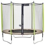 Trampoline de jardin 305 cm + filet de sécurité jumpi taupe / vert 300 vert Trampoline de jardin 305 cm + filet de sécurité jumpi taupe / vert 300 vert