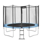 Trampoline de jardin 366 cm + filet de sécurité + Échelle normes ce / eu bleu Trampoline de jardin 366 cm + filet de sécurité + Échelle normes ce / eu bleu