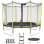 Trampoline de jardin 426 cm + filet de sécurité + Échelle + bâche de protection + kit ancrage jumpi vert ... Trampoline de jardin 426 cm + filet de sécurité + Échelle + bâche de protection + kit ancrage jumpi vert ...