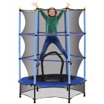 Trampoline de jardin enfants Ø 1, 40 x 1, 90h m filet de sécurité porte zipée couvre - ressorts 6 poteaux ... Trampoline de jardin enfants Ø 1, 40 x 1, 90h m filet de sécurité porte zipée couvre - ressorts 6 poteaux ...