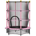 Trampoline de jardin enfants � 1, 40 x 1, 90h m filet de s�curit� porte zip�e couvre - ressorts 6 poteaux ...