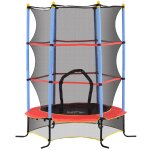 Trampoline de jardin enfant Ø 1, 75 x 1, 90h m filet de sécurité porte zipée couvre - ressorts 6 poteaux ... Trampoline de jardin enfant Ø 1, 75 x 1, 90h m filet de sécurité porte zipée couvre - ressorts 6 poteaux ...