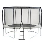 Trampoline de jardin rond Ø366cm avec filet de sécurité + Échelle - fabrication européenne - famili 360 ... Trampoline de jardin rond Ø366cm avec filet de sécurité + Échelle - fabrication européenne - famili 360 ...