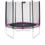Trampoline rond � 250cm avec filet de s�curit� - ralli 250 rose