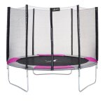Trampoline rond � 300cm avec filet de s�curit� - ralli 300 rose