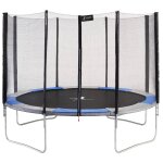 Trampoline rond Ø430cm avec filet de sécurité - ralli 430 bleu Trampoline rond Ø430cm avec filet de sécurité - ralli 430 bleu