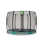 Trampoline semi - enterr� rond �305cm avec filet de s�curit� vert