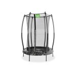Trampoline tiggy junior avec filet de s�curit� �140cm noir / gris