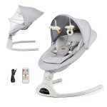 Transat Électrique bébé avec musique gris Transat Électrique bébé avec musique gris