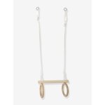 Trap�ze pour enfants avec anneaux de gymnastique en bois small foot bois