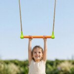 Trap�ze m�tal pour portique balan�oire de 2, 00 � 2, 50 m pour enfants orange