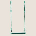 Trap�ze m�tal r�glable pour portique bois vert olive