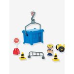 Travaux public grue et v�hicules multicolore