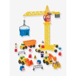 Travaux public grue et v�hicules multicolore
